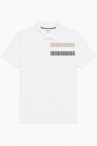 SHORT SLEEVE POLO WHITE BOSS