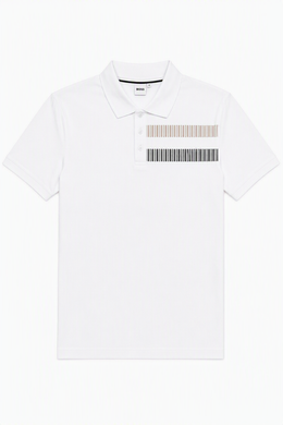 SHORT SLEEVE POLO WHITE BOSS