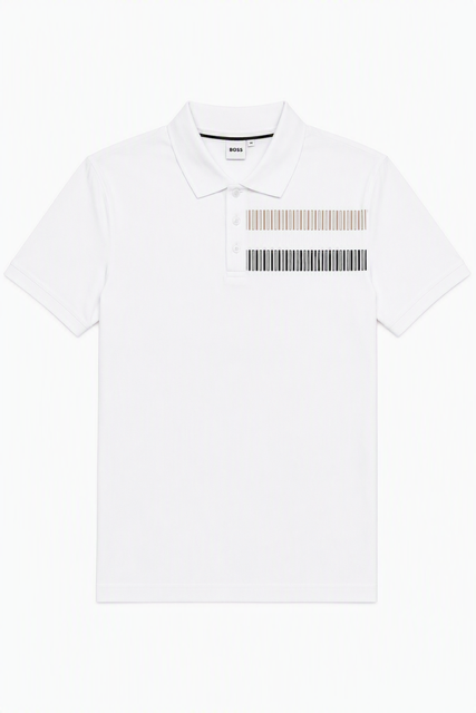 SHORT SLEEVE POLO WHITE BOSS