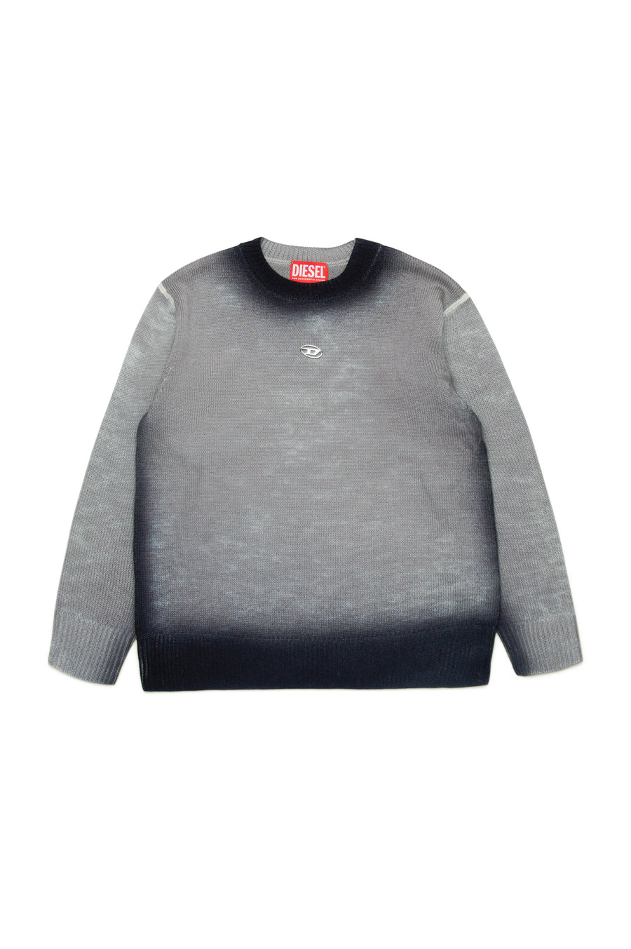 Diesel Kids Oversized Patchy Wool Jumper