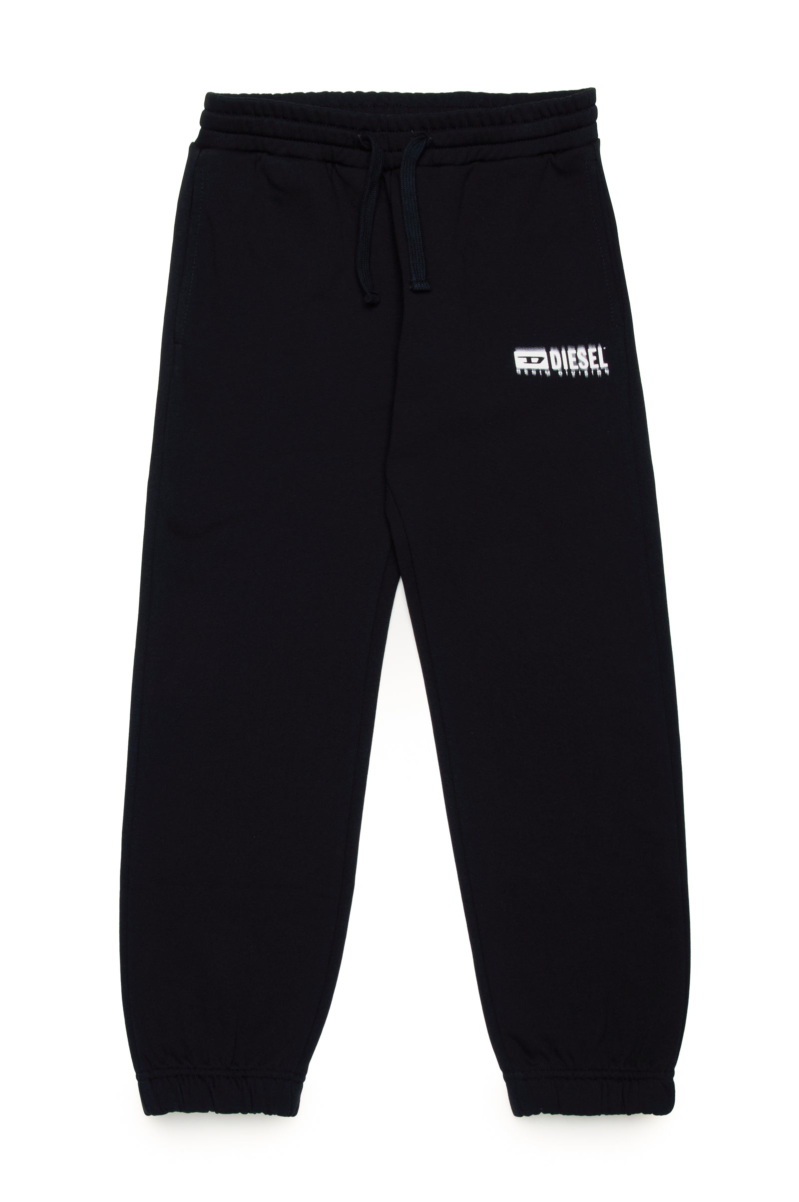 Diesel Kids Smudged Logo Cotton Joggers