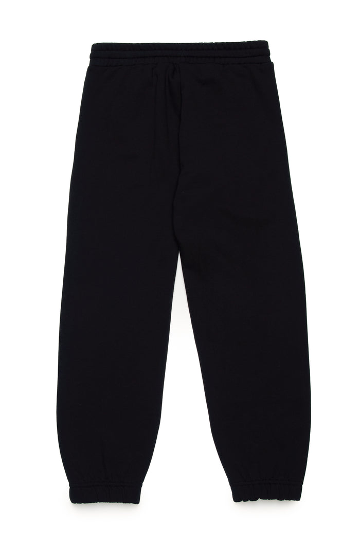 Diesel Kids Smudged Logo Cotton Joggers