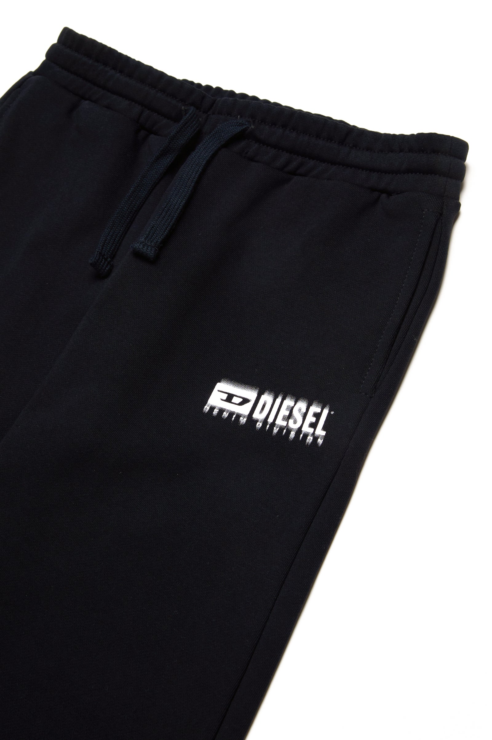 Diesel Kids Smudged Logo Cotton Joggers