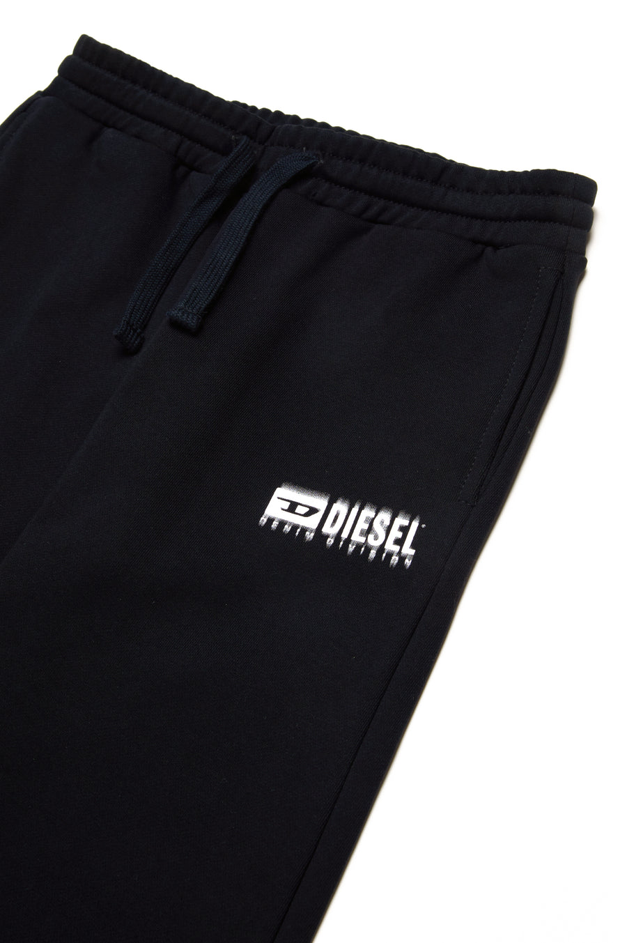 Diesel Kids Smudged Logo Cotton Joggers