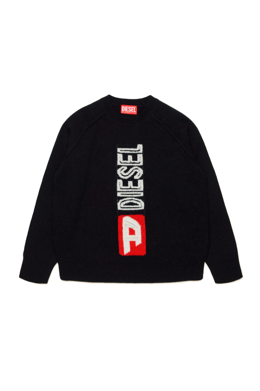 Diesel Kids Oversized Logo Wool Sweater