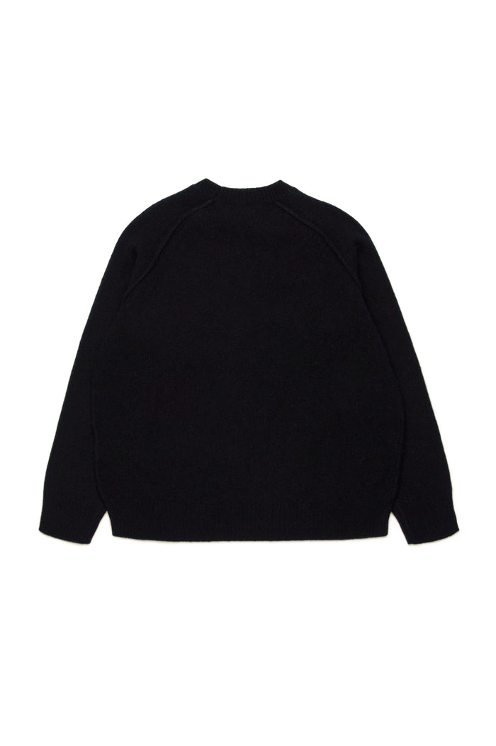 Diesel Kids Oversized Logo Wool Sweater