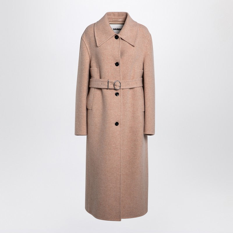 Jil Sander Pink granite wool coat