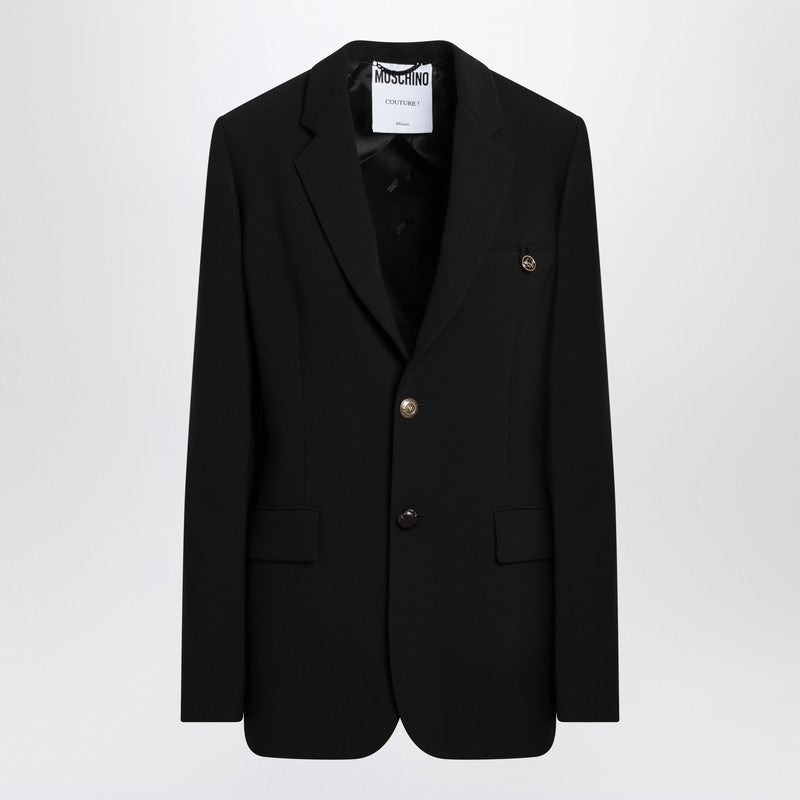 Moschino Black single-breasted jacket