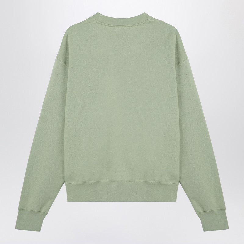 Jil Sander Apple green cotton crew-neck sweatshirt