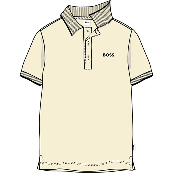 SHORT SLEEVE POLO SAND BOSS