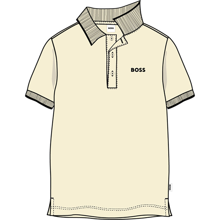 SHORT SLEEVE POLO SAND BOSS