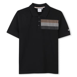 SHORT SLEEVE POLO BLACK BOSS