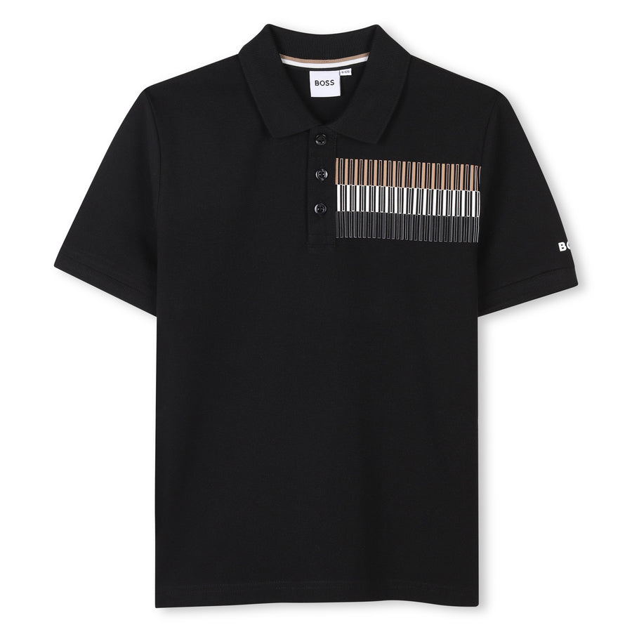 SHORT SLEEVE POLO BLACK BOSS