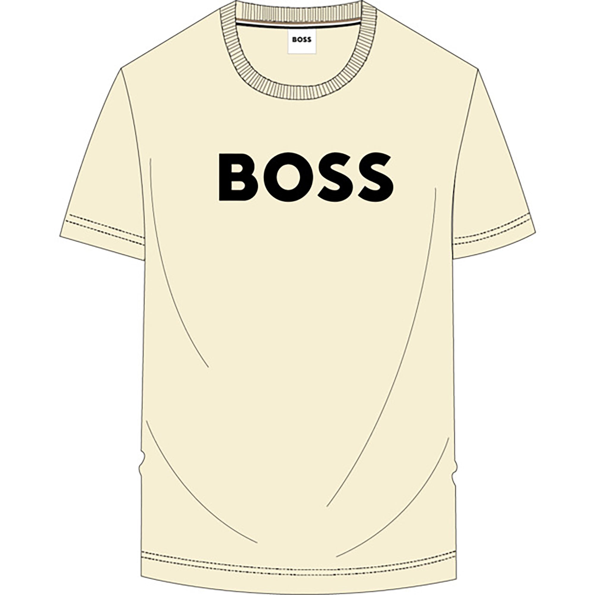 BOSS SHORT SLEEVES TEE-SHIRT STONE BOSS