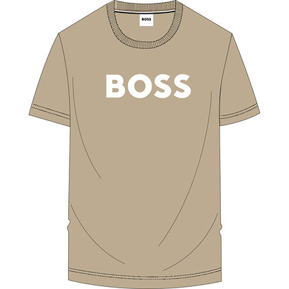 SHORT SLEEVES TEE-SHIRT BOSS SAND