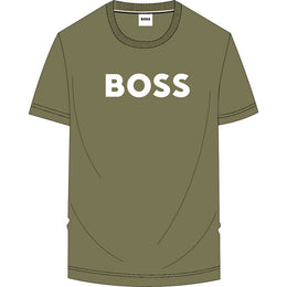 SHORT SLEEVES TEE-SHIRT DARK GREEN BOSS
