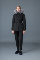 JENI-F 2-in-1 Down parka with removable bib & fur trim