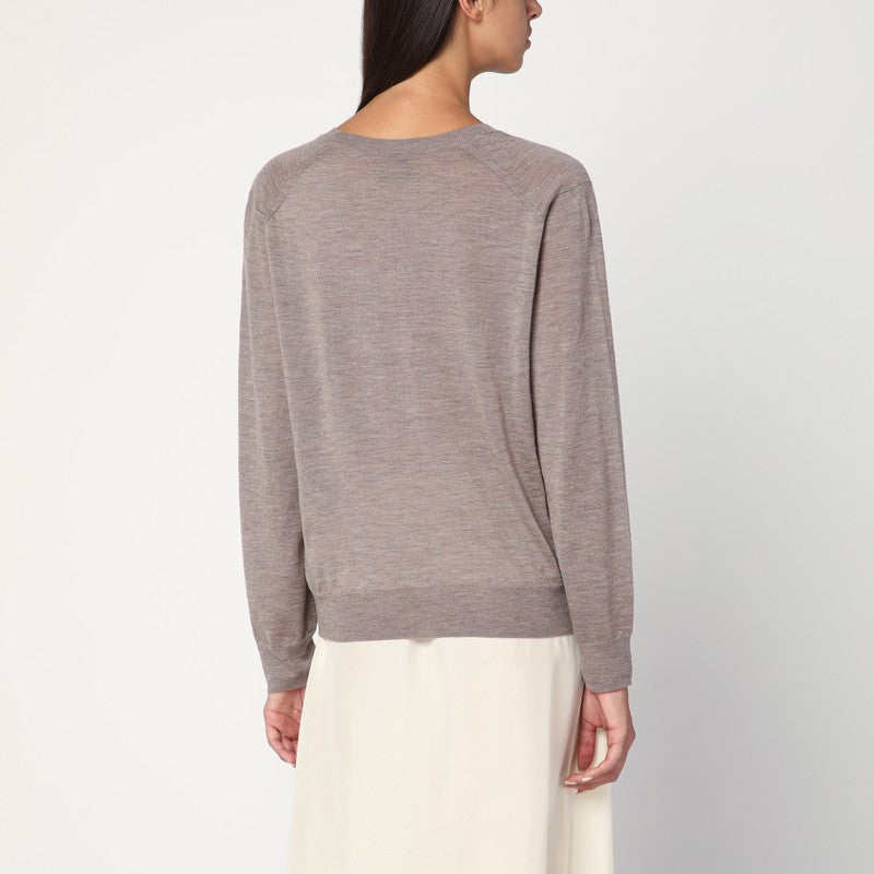 Loulou Studio Taupe cashmere sweater
