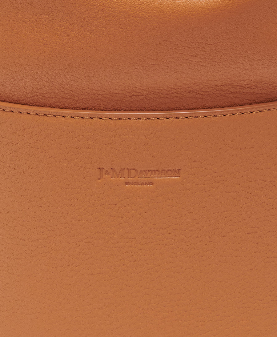 J&M Davidson Bicolour Medium Voyage Tote Bag in Marron Nubuck