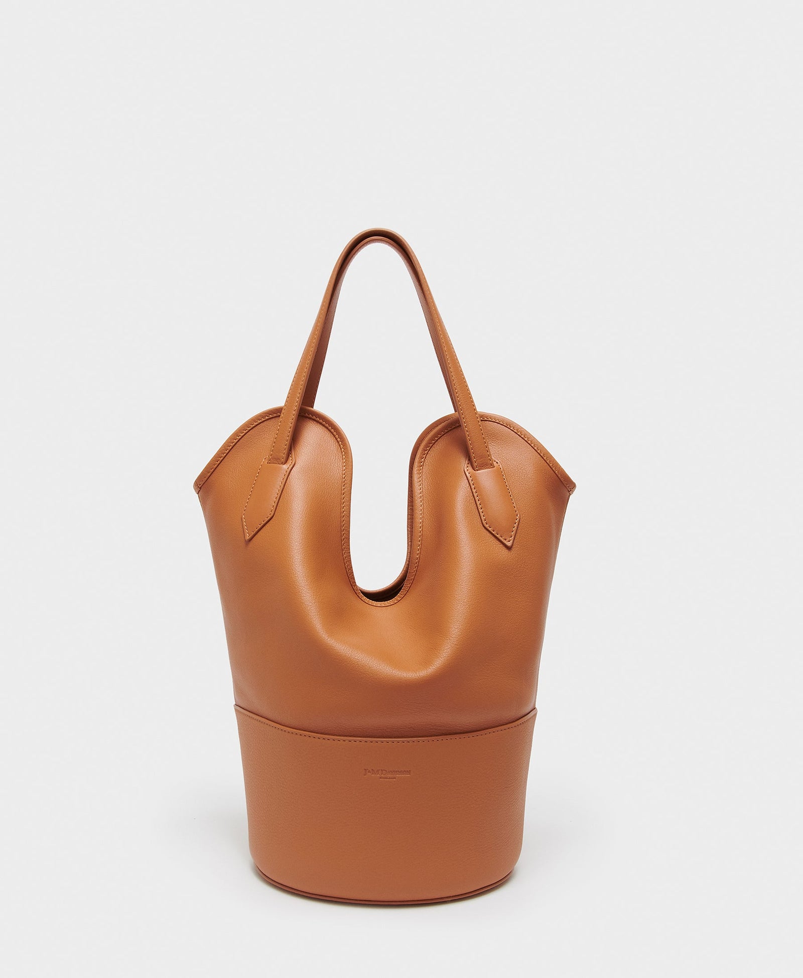 J&M Davidson Bicolour Medium Voyage Tote Bag in Marron Nubuck