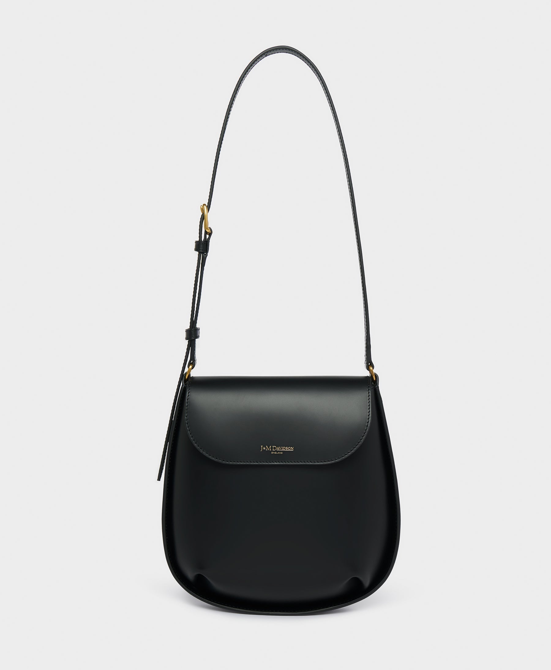 J&M Davidson Big Twist Bag in Black Smooth Calf Leather