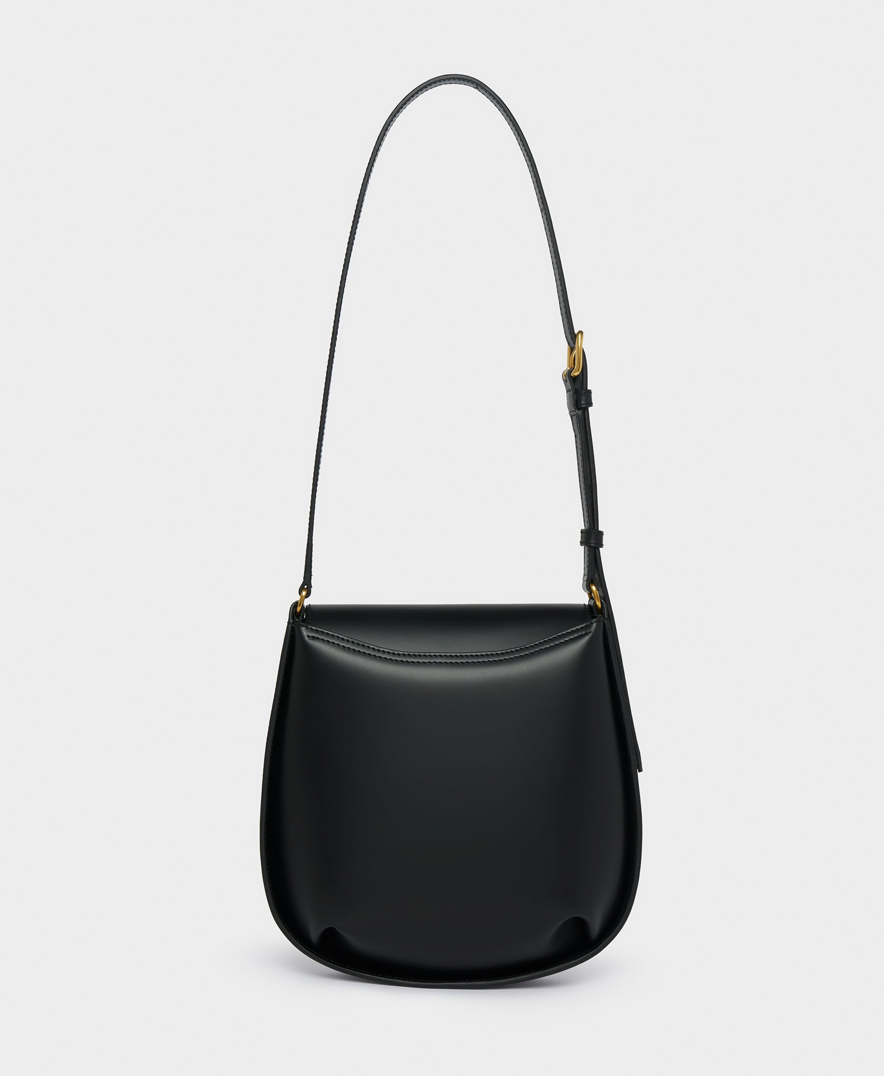 J&M Davidson J&M Davidson Big Twist Bag in Black Smooth Calf Leather