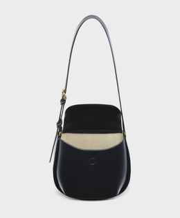 J&M Davidson Big Twist Bag in Black Smooth Calf Leather