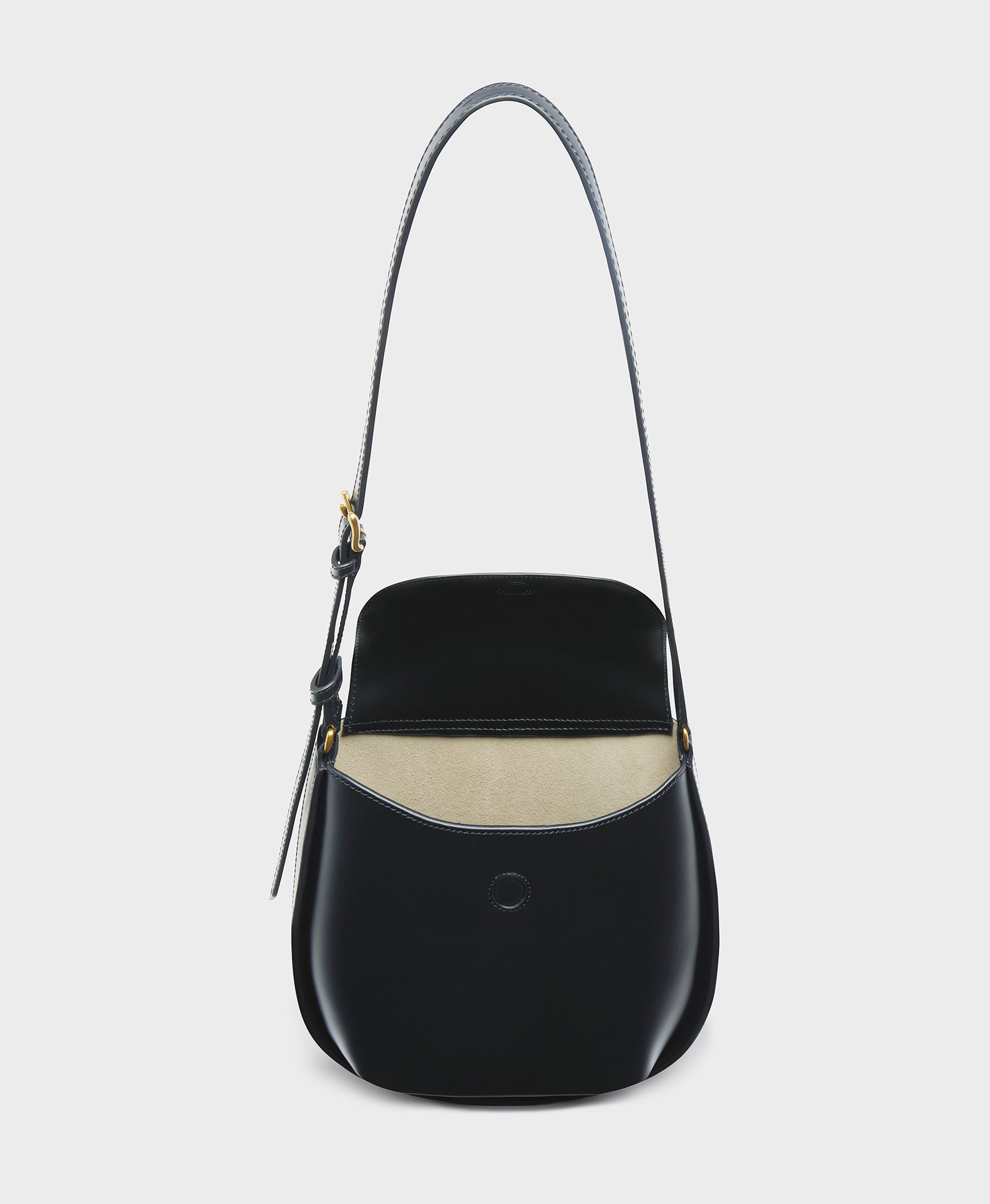 J&M Davidson J&M Davidson Big Twist Bag in Black Smooth Calf Leather