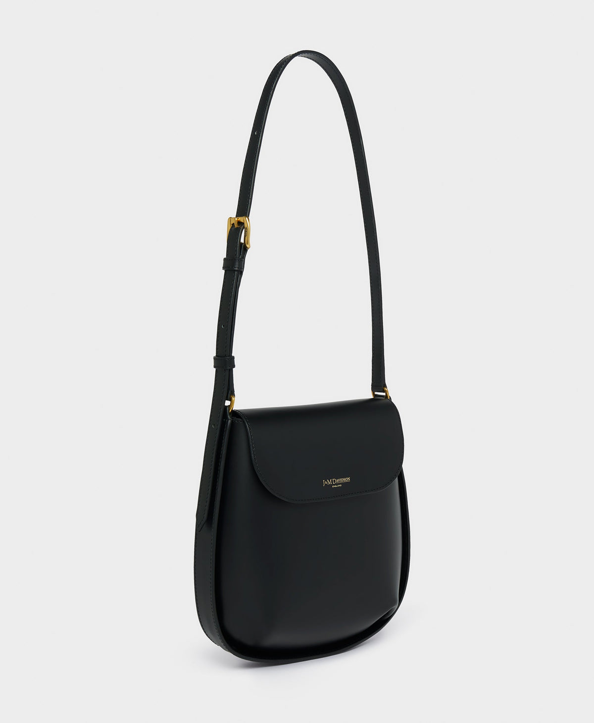 J&M Davidson Big Twist Bag in Black Smooth Calf Leather