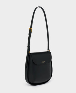 J&M Davidson Big Twist Bag in Black Smooth Calf Leather