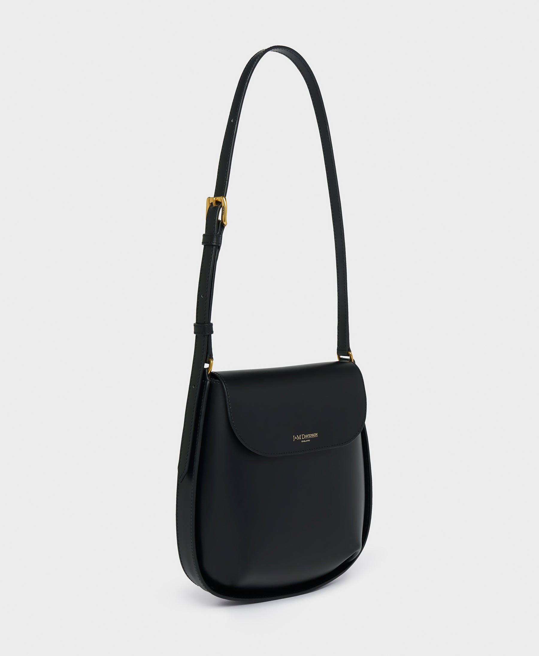 J&M Davidson J&M Davidson Big Twist Bag in Black Smooth Calf Leather