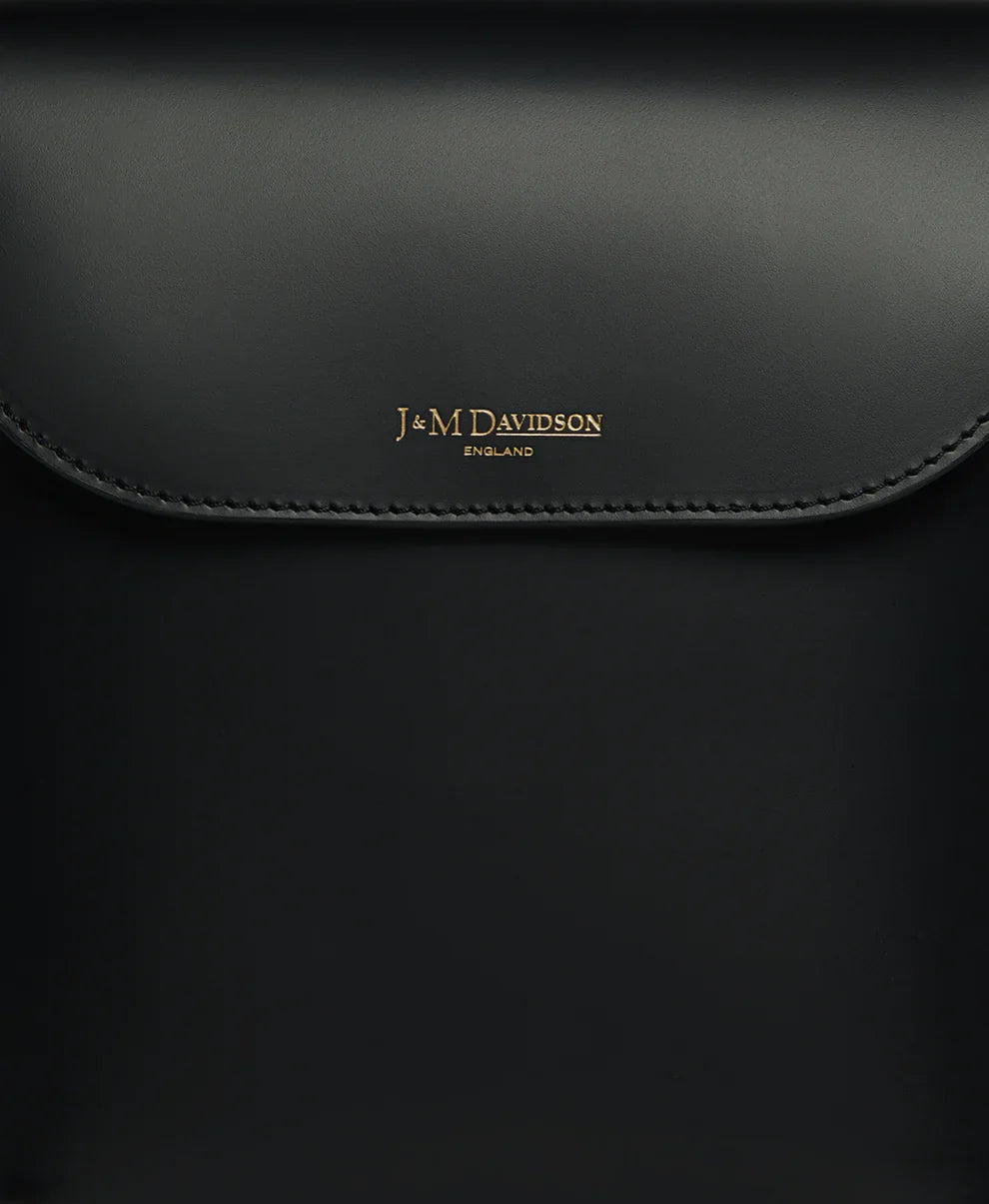 J&M Davidson Big Twist Bag in Black Smooth Calf Leather