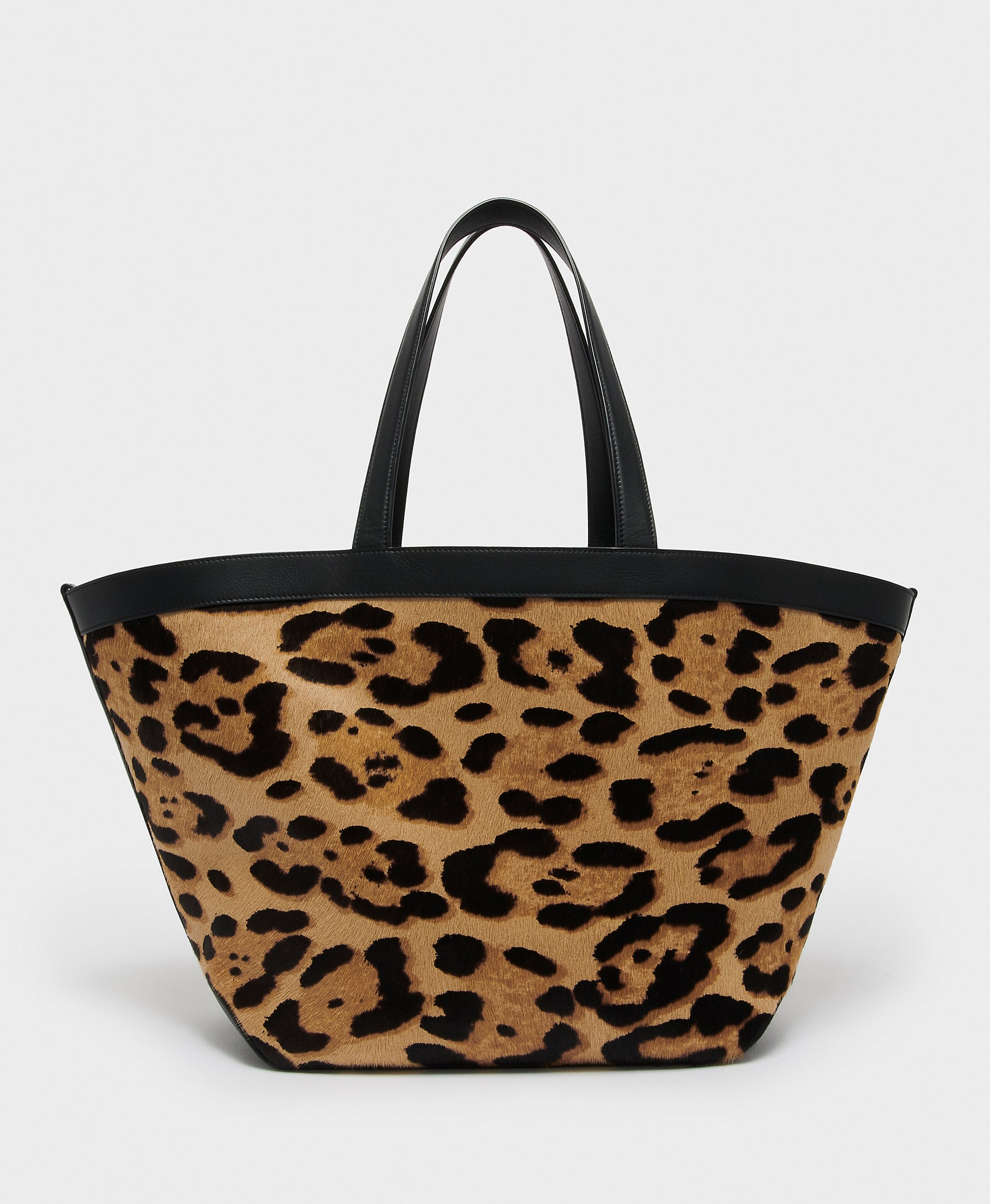 J&M Davidson Large Voyage Tote Bag in Leopard Hair Calf