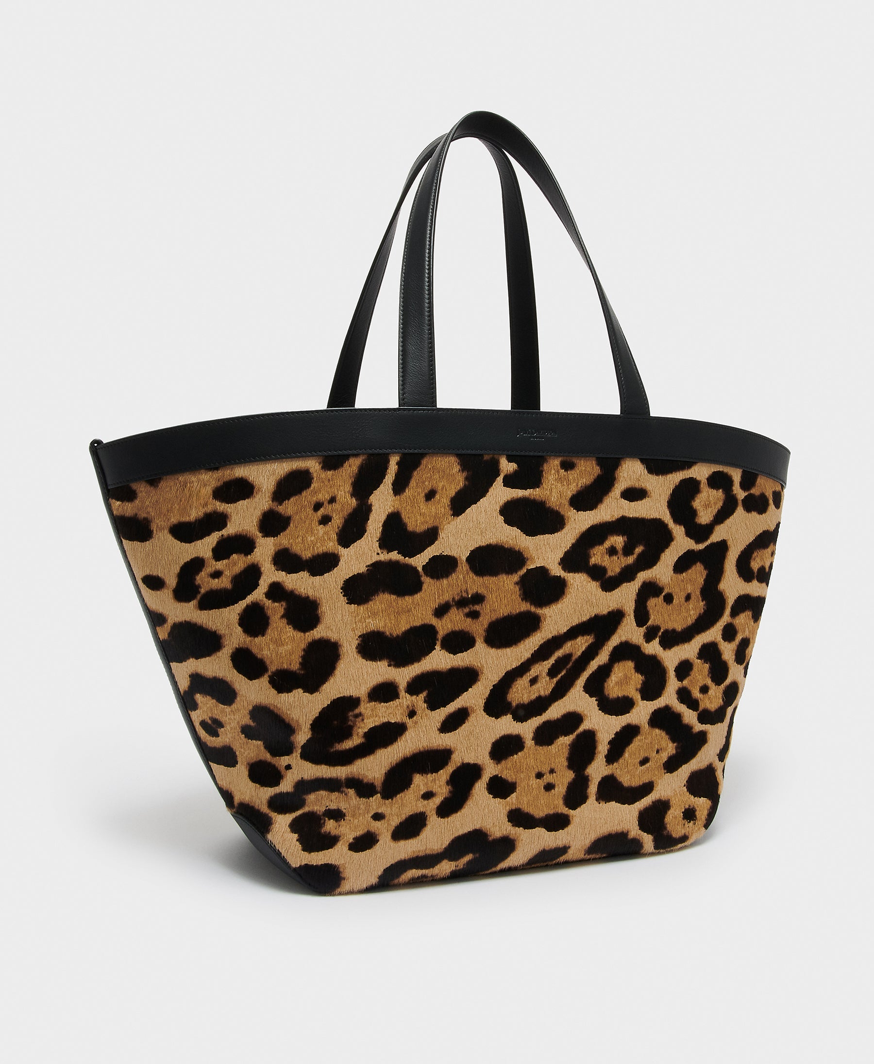 J&M Davidson Large Voyage Tote Bag in Leopard Hair Calf
