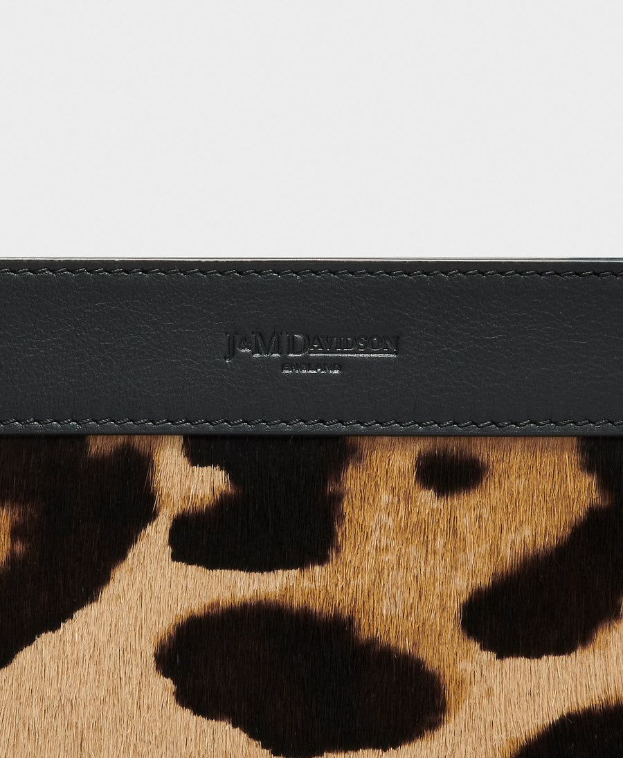 J&M Davidson Large Voyage Tote Bag in Leopard Hair Calf
