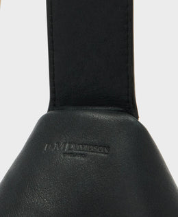 J&M Davidson Small Dash Bag in Black Brushed Leather