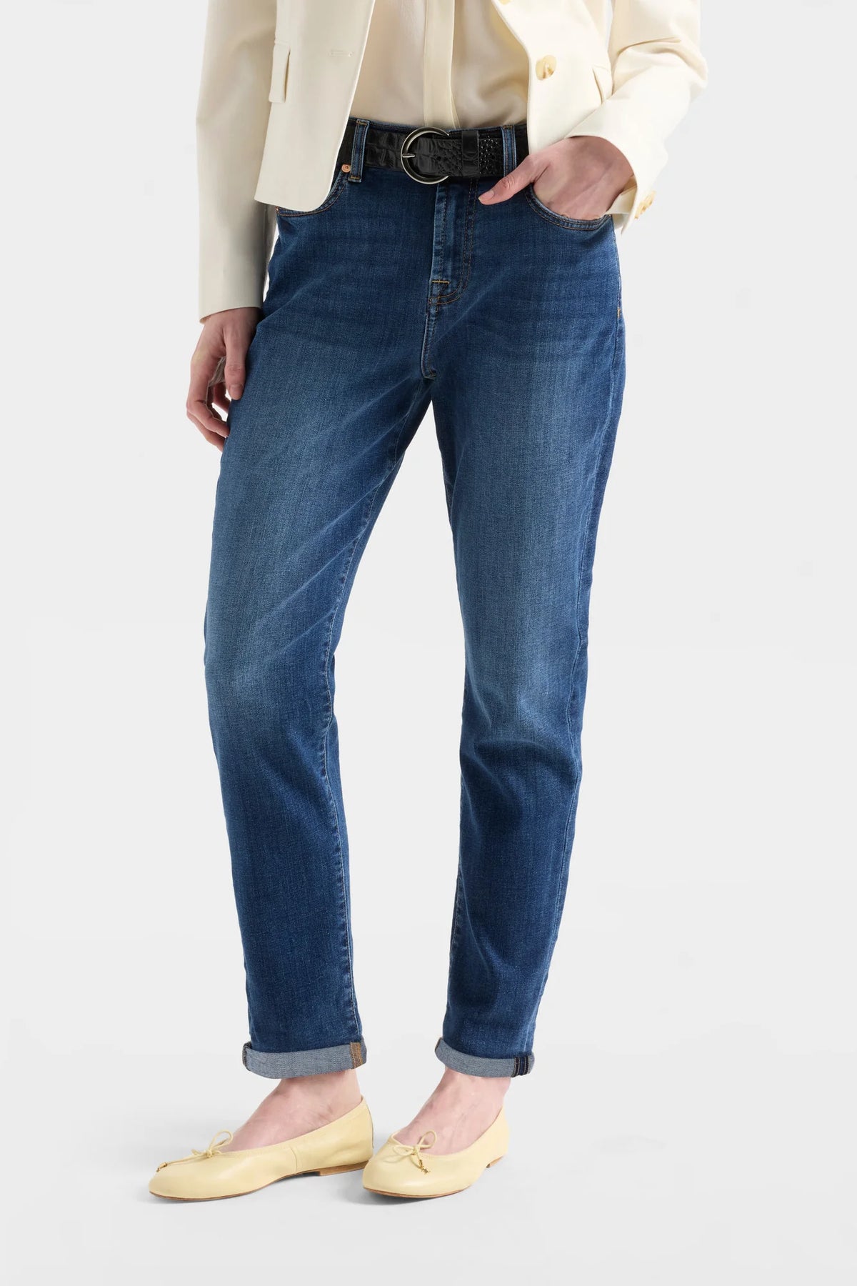 7 For All Mankind Josefina Mid-Rise Boyfriend Jeans