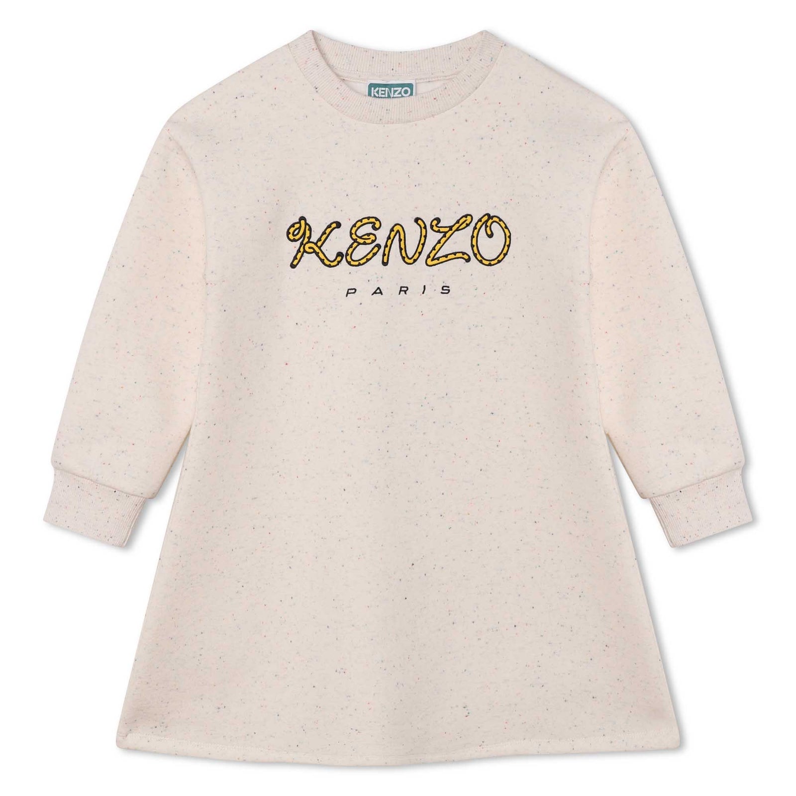 KENZO KIDS Ivory Logo Sweatshirt Dress