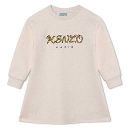 KENZO KIDS Ivory Logo Sweatshirt Dress