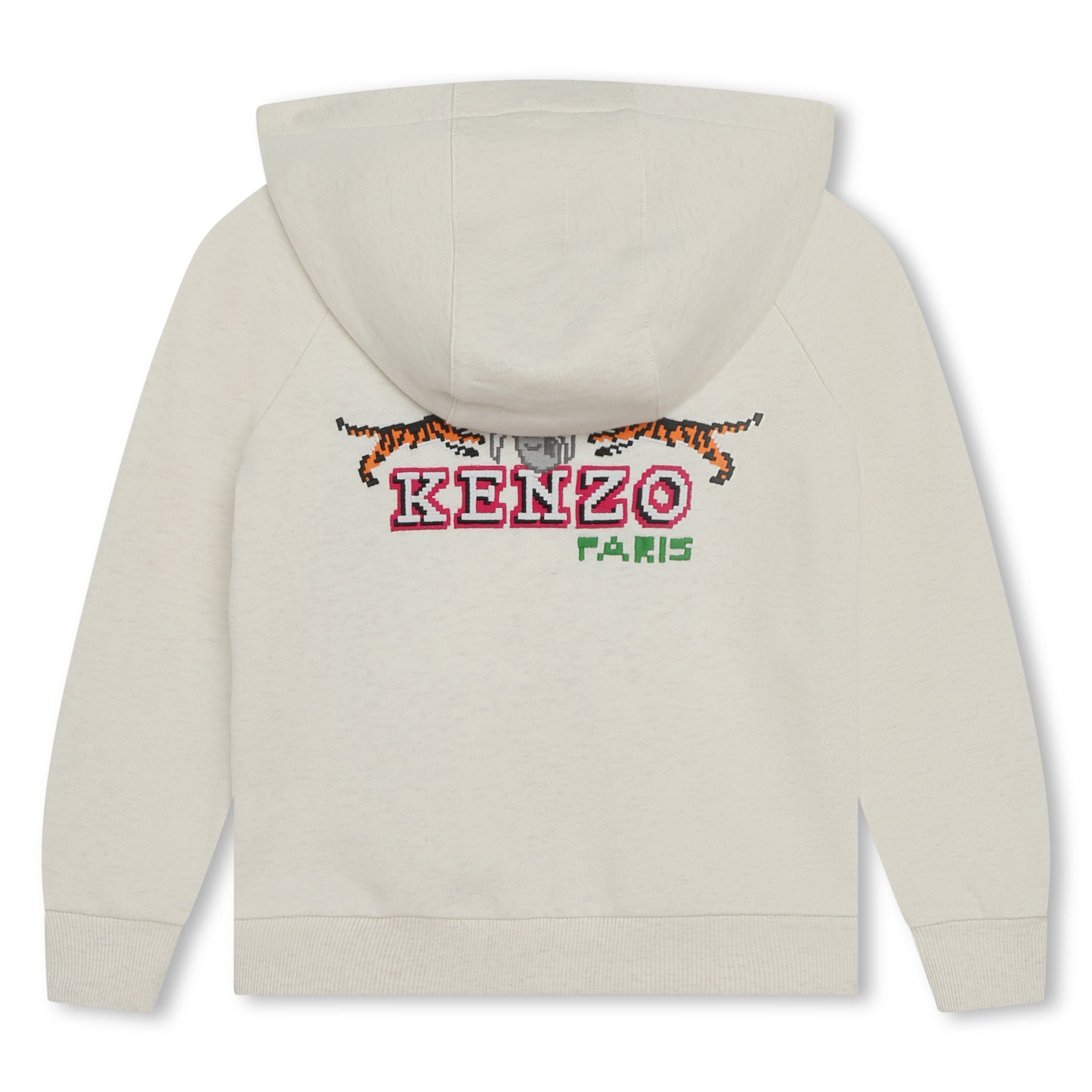 Kenzo KENZO KIDS Ivory Zip-Up Hoodie