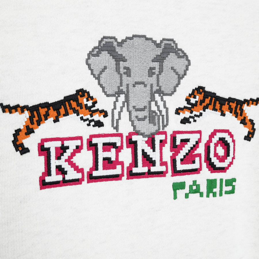 KENZO KIDS Ivory Zip-Up Hoodie