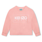 Kenzo Kids Pink Logo Print Sweatshirt
