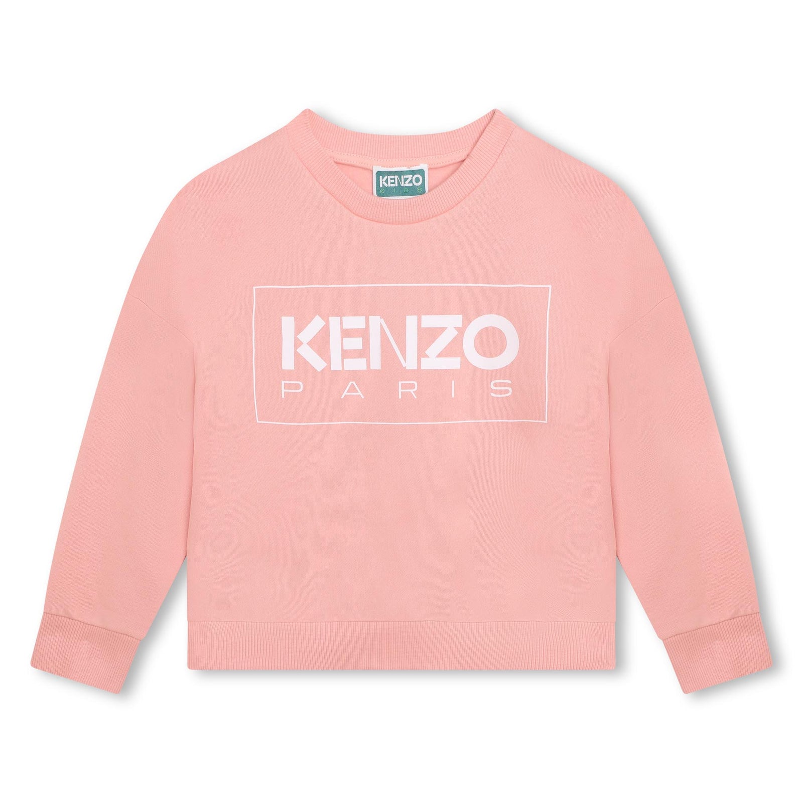 Kenzo Kids Pink Logo Print Sweatshirt