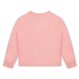 Kenzo Kids Pink Logo Print Sweatshirt