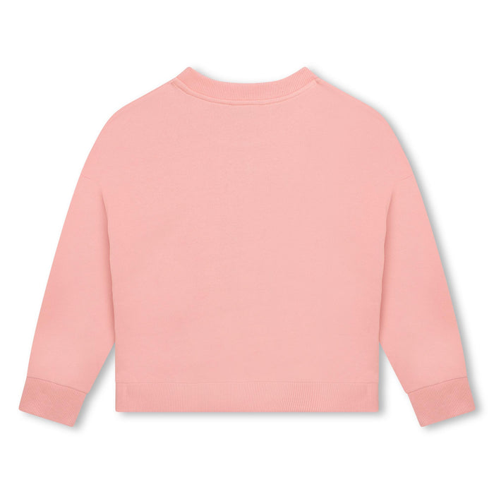 Kenzo Kids Pink Logo Print Sweatshirt