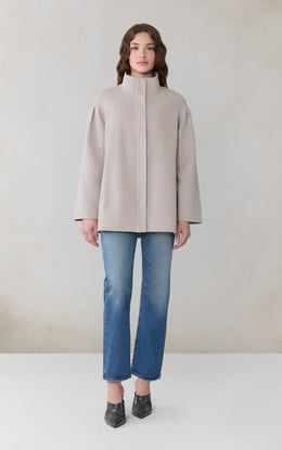 KIERRA Cape Jacket in Double-Face Wool