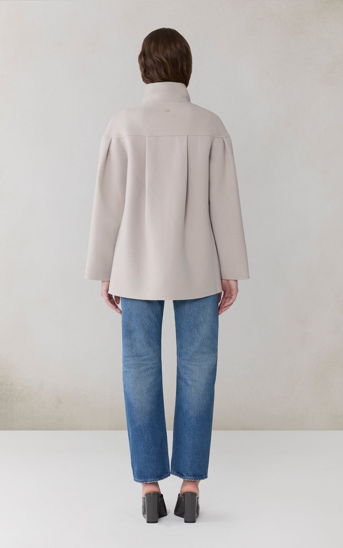 KIERRA Cape Jacket in Double-Face Wool