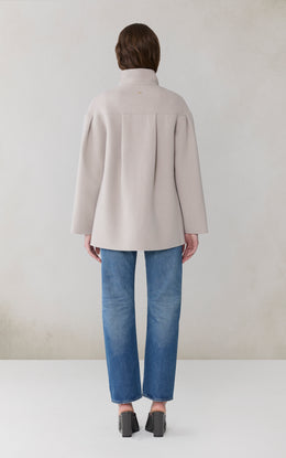 KIERRA Cape Jacket in Double-Face Wool