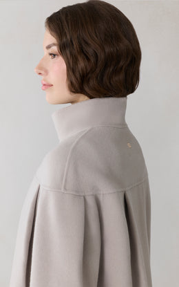 KIERRA Cape Jacket in Double-Face Wool