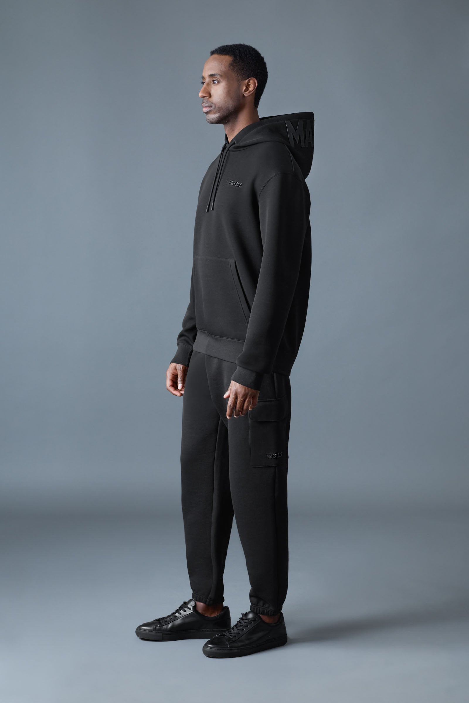 Mackage KOLTON Double-Face Jersey Logo Hoodie